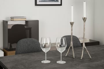 Matgrupp Evo 140 cm med 4 Naira Stol - Betonglook|Svart|Grå - Möbler - Bord & matgrupp - Matgrupp
