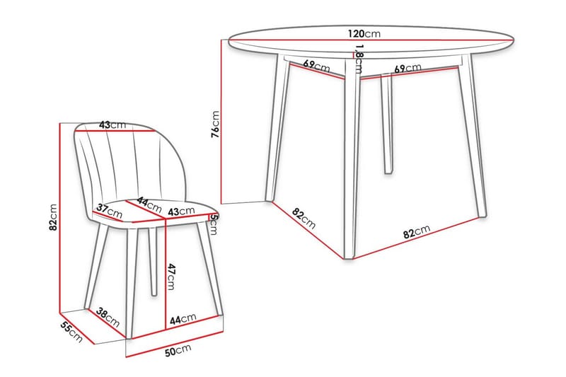Matgrupp - Grå - Möbler - Bord & matgrupp - Matgrupp