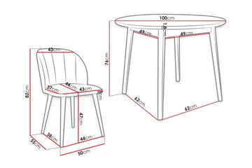 Matgrupp - Grå - Möbler - Bord & matgrupp - Matgrupp