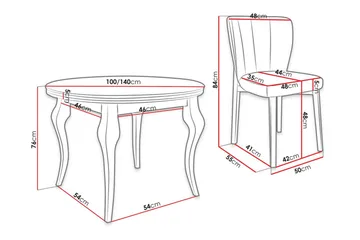 Matgrupp - Grå/Svart - Möbler - Bord & matgrupp - Matgrupp