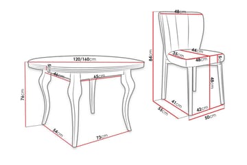 Matgrupp - Grå/Svart - Möbler - Bord & matgrupp - Matgrupp