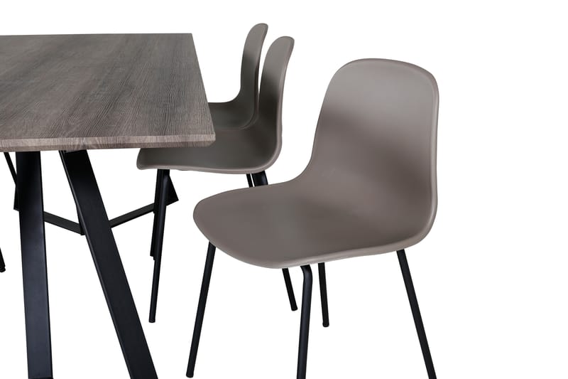 Matgrupp Granville 180 cm inkl 6 Labbetorp Stolar - Grå/Svart/Beige - Möbler - Bord & matgrupp - Matgrupp