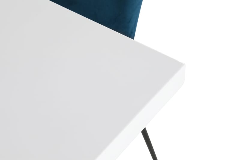 Matgrupp Griffith 200 cm med 8 Miko Stol - Vit|Blå - Matgrupp
