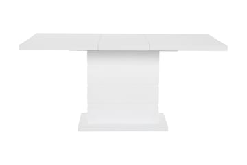 Matgrupp Griffith Förlängningsbar 120 cm med 4 Jack Stol - Vit|Vit PU|Krom - Möbler - Bord & matgrupp - Matgrupp