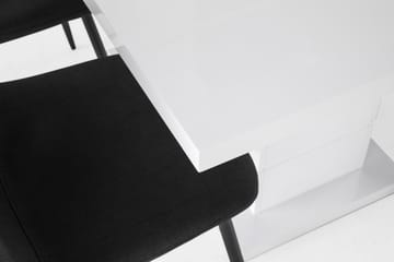 Matgrupp Griffith Förlängningsbar 120 cm med 4 Naira Stol - Vit|Svart - Möbler - Bord & matgrupp - Matgrupp