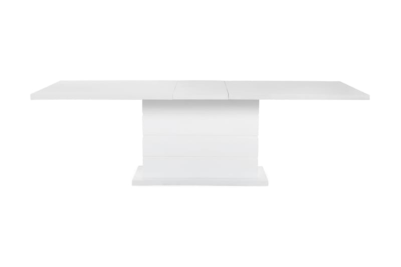 Matgrupp Griffith Förlängningsbar 180 cm med 6 Shaw Stol - Vit|Svart PU|Krom - Möbler - Bord & matgrupp - Matgrupp