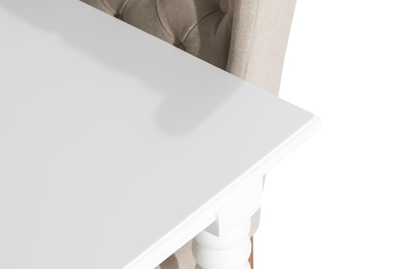 Matgrupp Hampton 190 cm med 6 Isolde Stol - Vintage Alm|Beige - Möbler - Bord & matgrupp - Matgrupp
