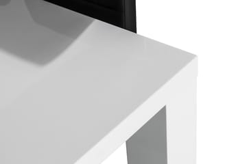 Matgrupp Jack 140x90 cm med 4 Stolar - Vit|Svart|Krom - Möbler - Bord & matgrupp - Matgrupp