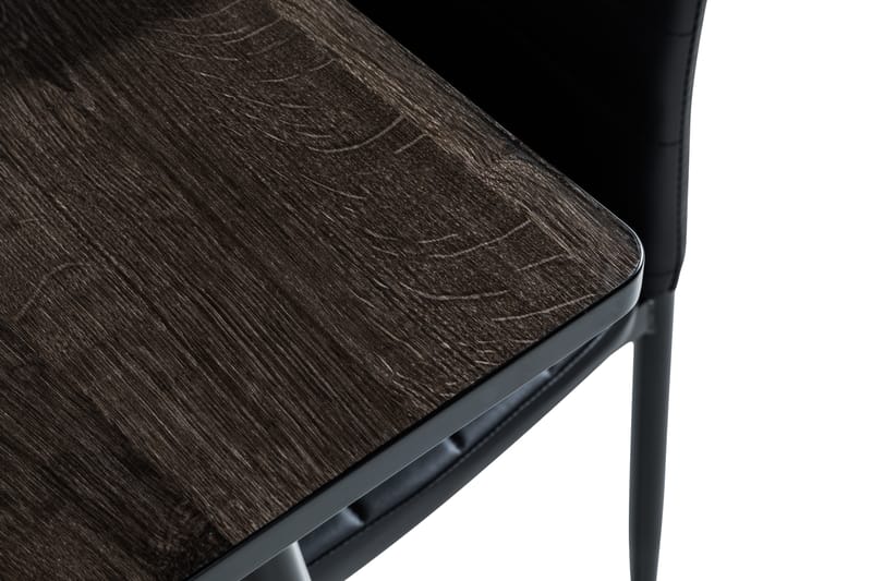 Matgrupp Jaunita 120 cm med 4 Naira Stol - Brun|Svart - Möbler - Bord & matgrupp - Matgrupp