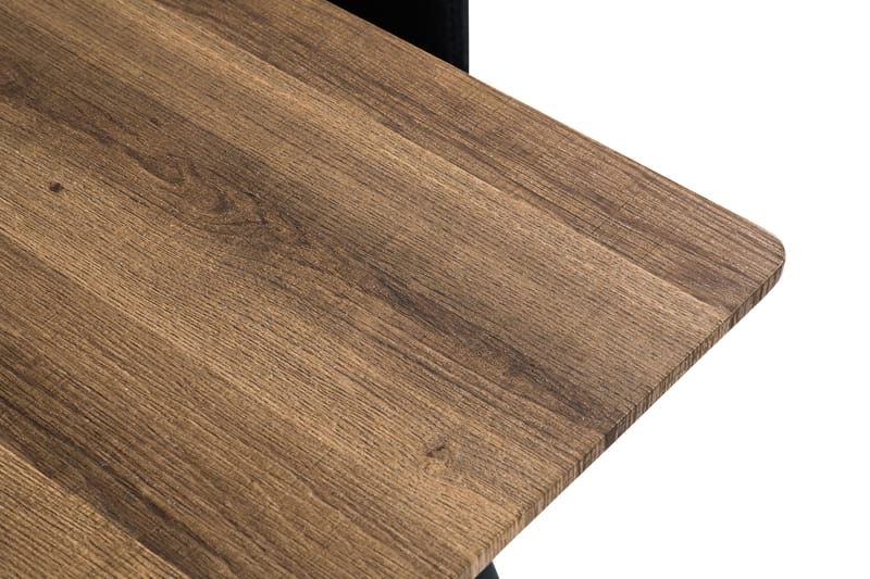 Matgrupp Jaunita 160 cm med 4 Naira Stol - Brun|Svart - Möbler - Bord & matgrupp - Matgrupp