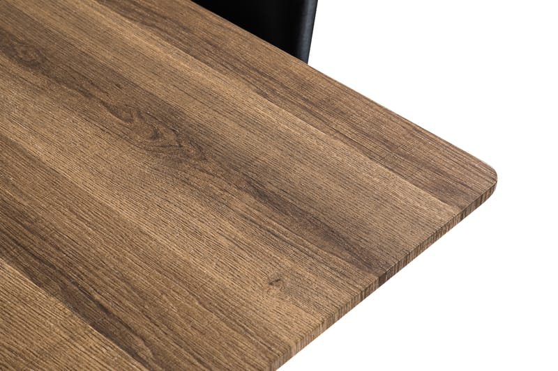 Matgrupp Jaunita 160 cm med 4 Scale Stol - Brun|Svart - Möbler - Bord & matgrupp - Matgrupp