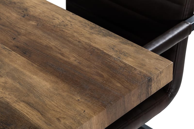 Matgrupp Jaunita Förlängningsbar 140 cm med 4 Dutch Stol - Brun|Mörkbrun - Möbler - Bord & matgrupp - Matgrupp