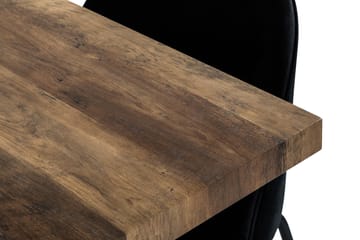 Matgrupp Jaunita Förlängningsbar 140 cm med 4 Gerardo Stol - Brun|Svart - Möbler - Bord & matgrupp - Matgrupp