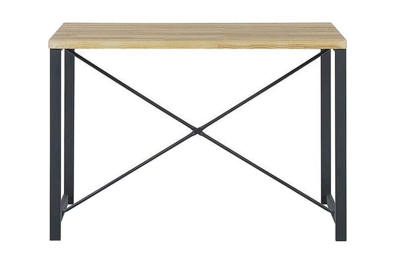 Matgrupp Kersal 110 cm Inkl 2 stolar + Bänk - Ljusbrun/Svart - Möbler - Bord & matgrupp - Matgrupp