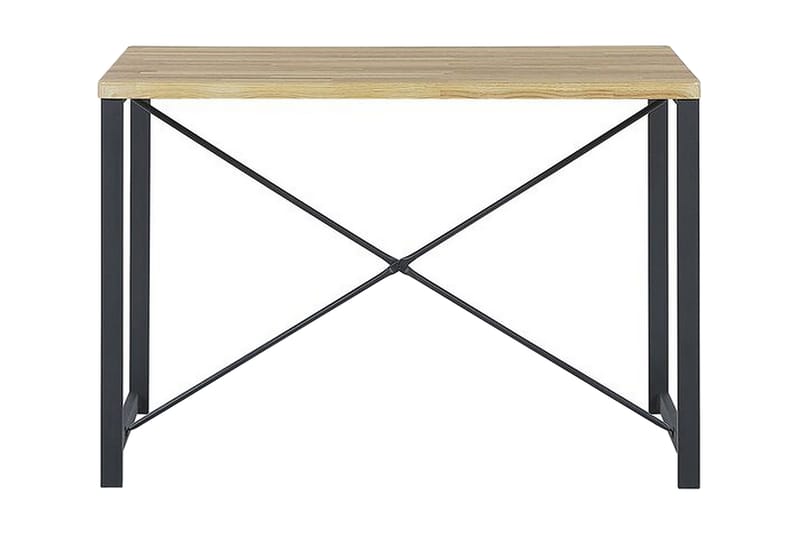 Matgrupp Kersal 110 cm Inkl 2 stolar + Bänk - Ljusbrun/Svart - Matgrupp