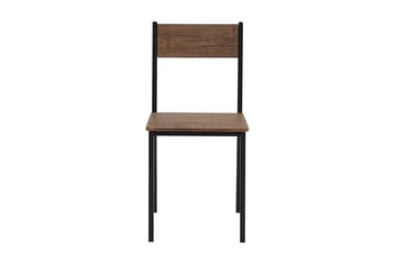 Matgrupp Krouna 110 cm Inkl 4 Stolar - Mörkbrun/Svart - Möbler - Bord & matgrupp - Matgrupp