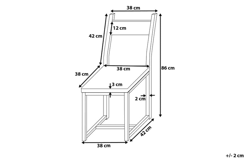 Matgrupp Laredo 90 cm - Svart - Möbler - Bord & matgrupp - Matgrupp