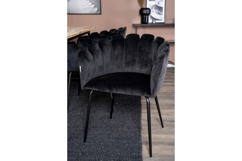 Matgrupp Laura med 6 Limhamn Matstolar Svart - Furniture Fashion - Möbler - Bord & matgrupp - Matgrupp