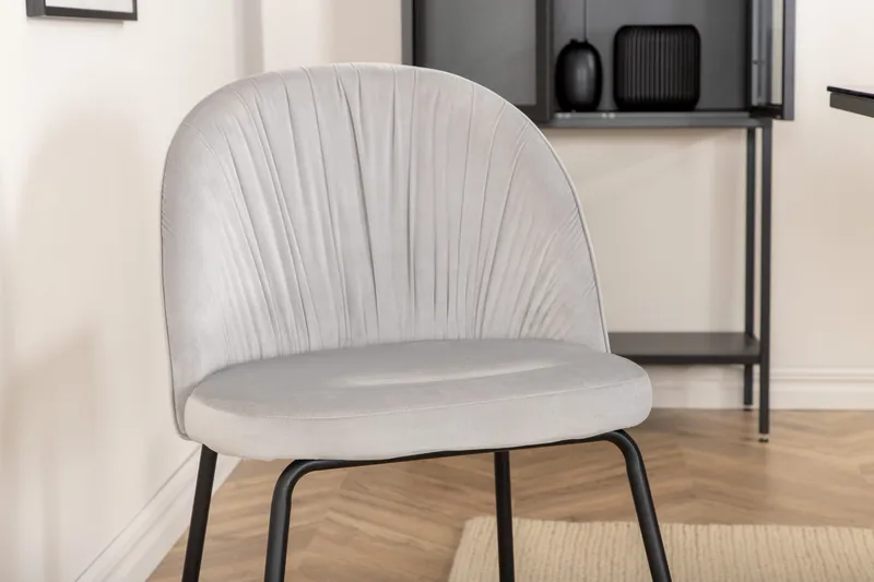 Matgrupp Leria 200 cm inkl 6 Foyos Stolar - Glas/Svart/Grå - Möbler - Bord & matgrupp - Matgrupp