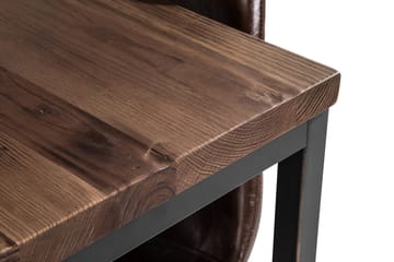 Matgrupp Limerick 180 cm med 4 Naira Stol - Rustik Alm|Svart|Brun - Möbler - Bord & matgrupp - Matgrupp