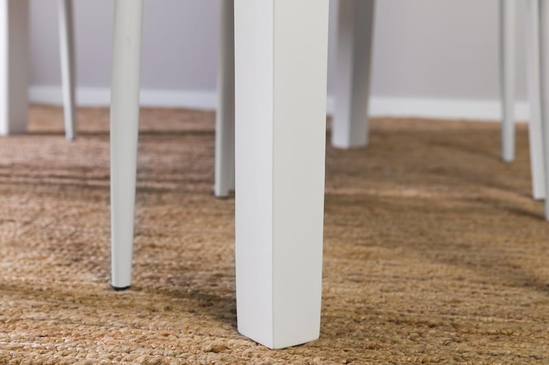 Matgrupp Lowisa Förlängningsbar 150 cm med 4 Fred Stol - Vit - Möbler - Bord & matgrupp - Matgrupp