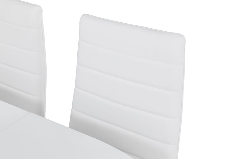 Matgrupp Lowisa Förlängningsbar 150 cm med 4 Fred Stol - Vit - Möbler - Bord & matgrupp - Matgrupp