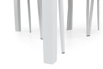 Matgrupp Lowisa Förlängningsbar 150 cm med 4 Fred Stol - Vit - Möbler - Bord & matgrupp - Matgrupp
