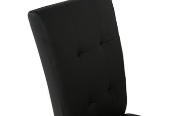 Matgrupp Lowisa Förlängningsbar 150 cm Oval med 6 Leo Stol - Vit|Svart - Möbler - Bord & matgrupp - Matgrupp