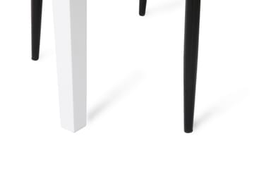 Matgrupp Montague 140 cm med 4 Fred Stol - Betonglook|Vit|Svart - Möbler - Bord & matgrupp - Matgrupp