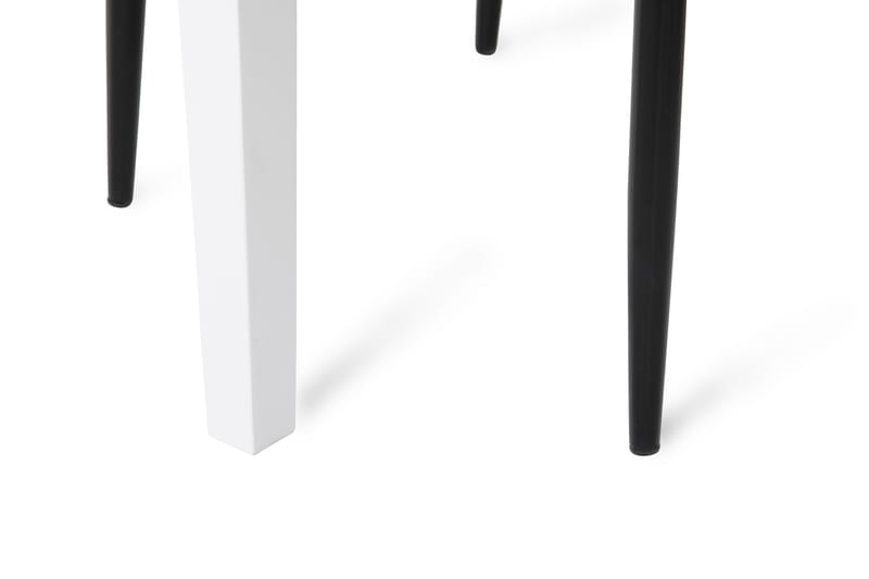 Matgrupp Montague 140 cm med 4 Fred Stol - Betonglook|Vit|Svart - Möbler - Bord & matgrupp - Matgrupp