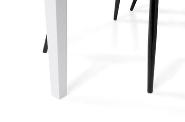 Matgrupp Montague 140 cm med 4 Naira Stol - Betonglook|Vit|Grå|Svart - Möbler - Bord & matgrupp - Matgrupp