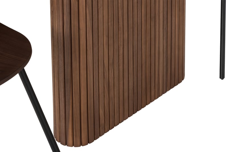 Matgrupp Neandir 220 cm Oval inkl 6 Stolar - Valnöt/Natur - Möbler - Bord & matgrupp - Matgrupp