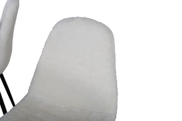 Matgrupp Netanya 140 cm inkl 4 Yegua Stolar - Marmor/Vit/Svart - Möbler - Bord & matgrupp - Matgrupp