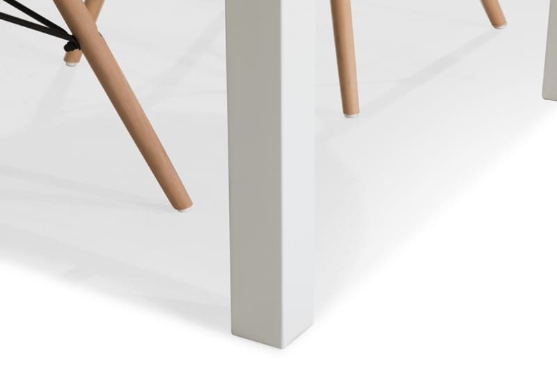 Matgrupp Octavia 180 cm med 6 Asmara Stol - Vit|Vit|Ek - Matgrupp