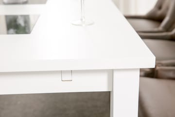 Matgrupp Octavia 180 cm med 6 Hermione Fåtölj - Vit|Brun Vintage - Möbler - Bord & matgrupp - Matgrupp