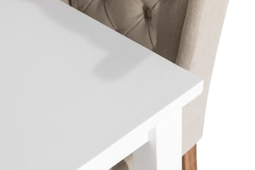 Matgrupp Octavia 180 cm med 6 Isolde Stol - Vintage Alm|Beige - Möbler - Bord & matgrupp - Matgrupp
