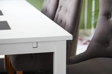 Matgrupp Octavia 180x90 Vit/Grå - Med 6st Ophelia Stolar - Möbler - Bord & matgrupp - Matgrupp