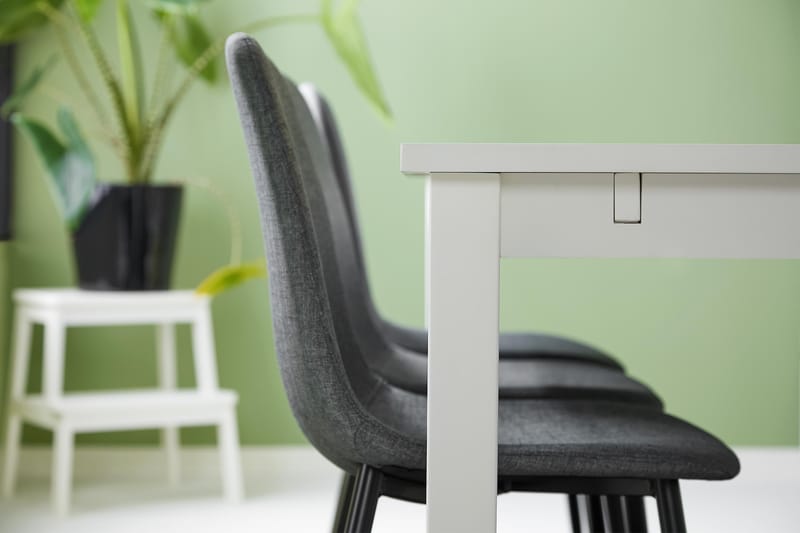 Matgrupp Octavia Förlängningsbar 180 cm med 6 Naira Stol - Svart|Grå - Möbler - Bord & matgrupp - Matgrupp