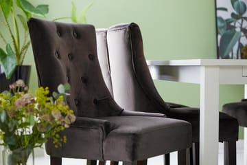 Matgrupp Octavia Förlängningsbar 180 cm med 6 Ophelia Stol - Vit|Grå - Möbler - Bord & matgrupp - Matgrupp