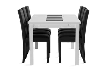 Matgrupp Octavia Förlängningsbar 180cm inkl 6 Sonnarp Stol - Vit - Möbler - Bord & matgrupp - Matgrupp