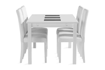Matgrupp Octavia Förlängningsbar 180cm inkl 6 Sonnarp Stolar - Vit - Möbler - Bord & matgrupp - Matgrupp