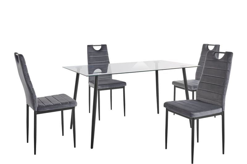 Matgrupp Quincy 140 cm - Grå - Möbler - Bord & matgrupp - Matgrupp