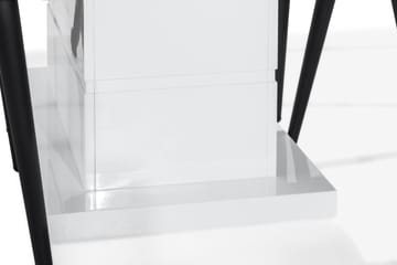 Matgrupp Ratliff 180 cm  6 st Giovanni Stol Sammet - Grå|Vit|Svart - Möbler - Bord & matgrupp - Matgrupp