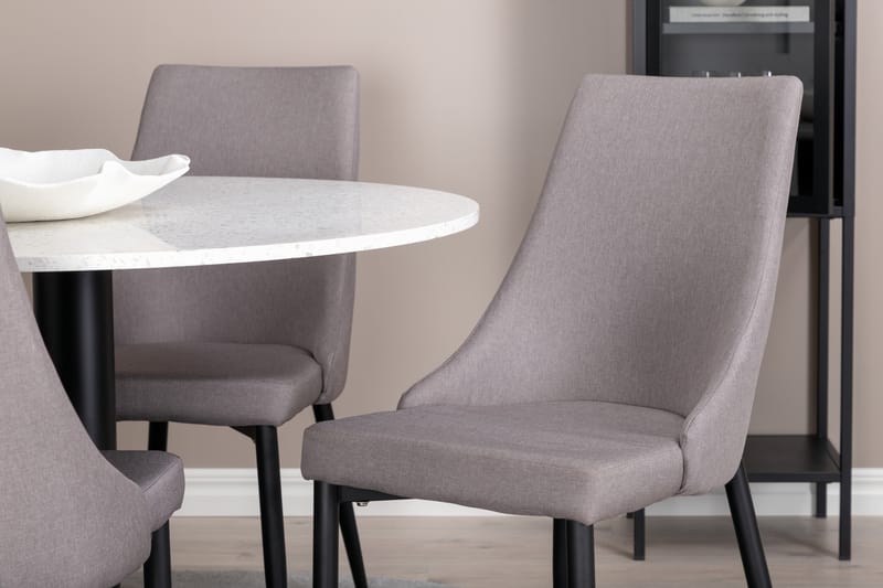 Matgrupp Razzia 106 cm Rund + 4 Ludde Matstolar - Möbler - Bord & matgrupp - Matgrupp