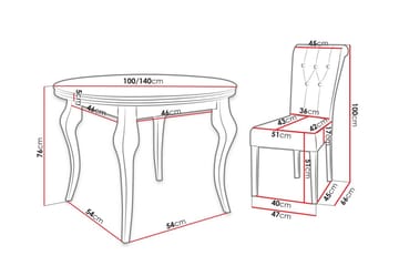 Matgrupp - Rosa - Möbler - Bord & matgrupp - Matgrupp