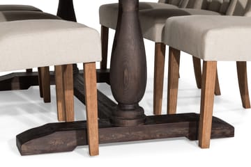 Matgrupp Suzon 200 cm med 6 Isolde Stol - Vintage Alm|Beige - Möbler - Bord & matgrupp - Matgrupp