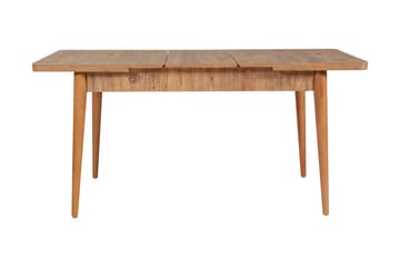 Matgrupp Vinadi Förlängningsbar 129 cm - Natur/Grå/Brun - Möbler - Bord & matgrupp - Matgrupp