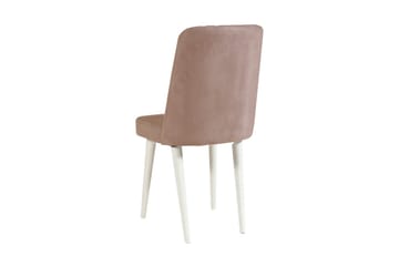 Matgrupp Vinadi Förlängningsbar 129 cm - Vit/Grå - Möbler - Bord & matgrupp - Matgrupp