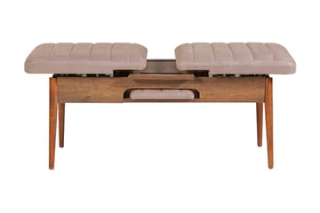 Matgrupp Vinadi Förlängningsbar 129 cm - Vit/Grå - Möbler - Bord & matgrupp - Matgrupp
