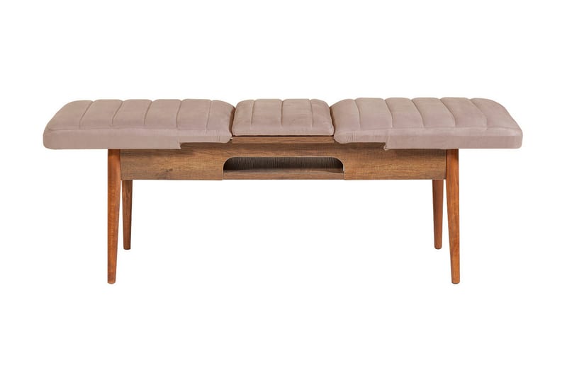 Matgrupp Vinadi Förlängningsbar 129 cm - Vit/Grå - Möbler - Bord & matgrupp - Matgrupp